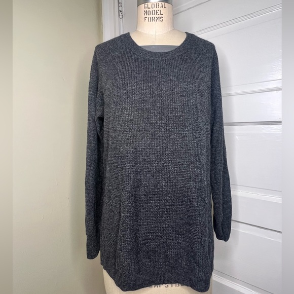 Madewell Wafflestitch Pullover Sweater Charcoal Medium NWT NEW - Picture 14 of 14